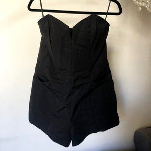 Black H&M Strapless Romper
